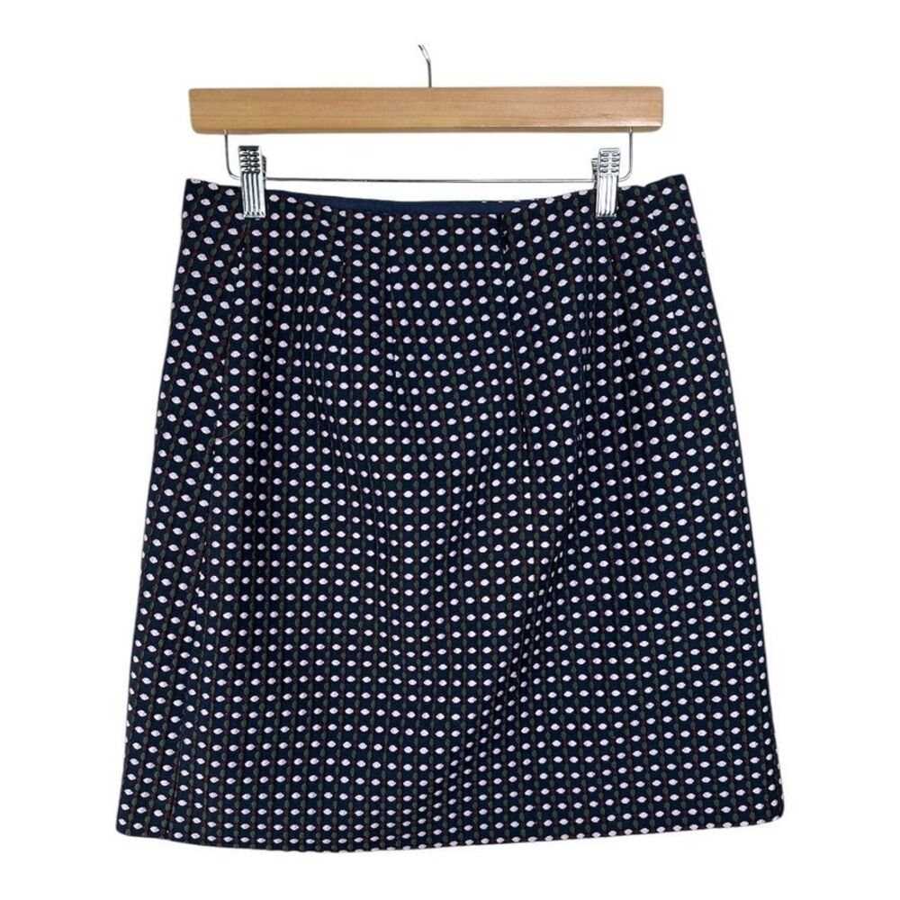 Ann Taylor Factory Women's Blue Polka Dot Mini Skirt Size 6